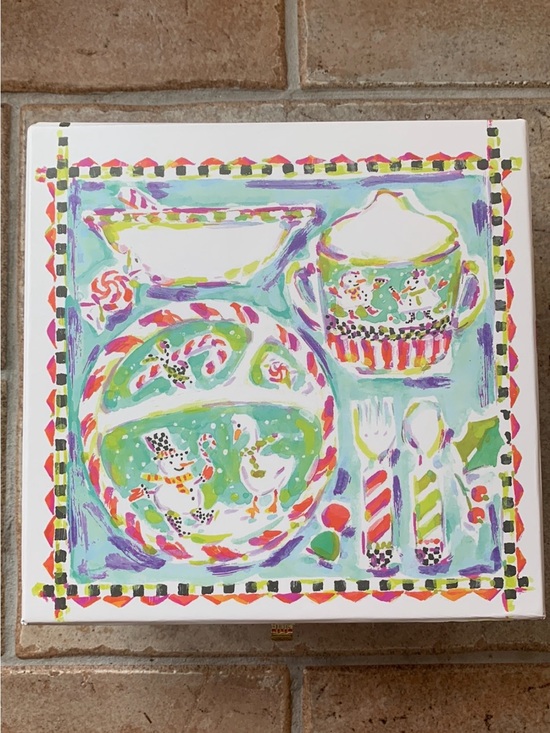 MacKenzie-Childs Other - Mackenzie-Childs NIB 5 Piece Toddler Holiday "Tender Tidings" Dinnerware Set NIB